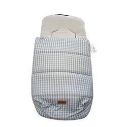 B033H25P03 SACO SILLA ICEBERG PUNTO   CHECKS VERDE PRAIA. COCHECITOS-CARRICOCHES PARA BEBE SACOS Y TEXTILES SILLA PASEO INVIERNO
