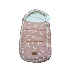 B042H25P06 SACO CAPAZO OSLO PUNTO   FLOWER TEJA PRAIA. COCHECITOS-CARRICOCHES PARA BEBE SACOS Y TEXTILES DE CAPAZO SOBRE PUNTO .
