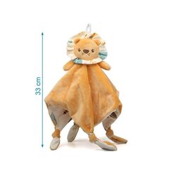 5348 Doudou león KIOKIDS. JUGUETES PARA BEBE - PELUCHES Y MUÑECOS PRIMEROS . Color Naranja. 