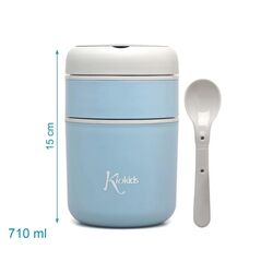 Termo 710ml acero inoxidable KIOKIDS. PUERICULTURA Y COMPLEMENTOS PARA BEBES - COMIDA TERMOS RECIPIENTES . Color Azul. 