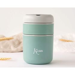 Termo 710ml acero inoxidable KIOKIDS. PUERICULTURA Y COMPLEMENTOS PARA BEBES - COMIDA TERMOS RECIPIENTES . Color Verde. 