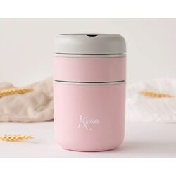 Termo 710ml acero inoxidable KIOKIDS. PUERICULTURA Y COMPLEMENTOS PARA BEBES - COMIDA TERMOS RECIPIENTES . Color Rosa. 