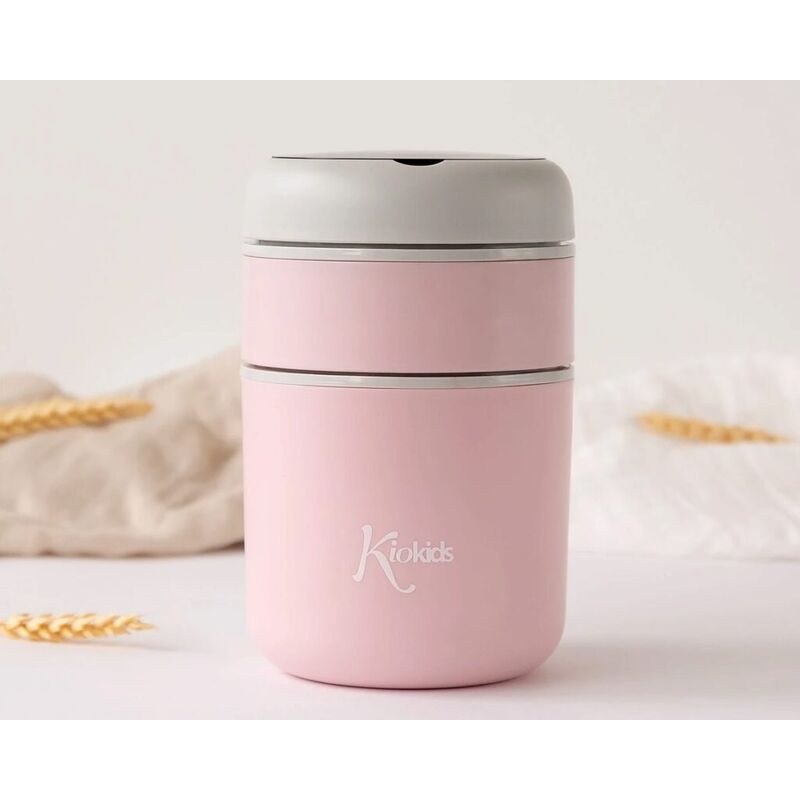 Termo 710ml acero inoxidable KIOKIDS. PUERICULTURA Y COMPLEMENTOS PARA BEBES - COMIDA TERMOS RECIPIENTES . Color Rosa. 
