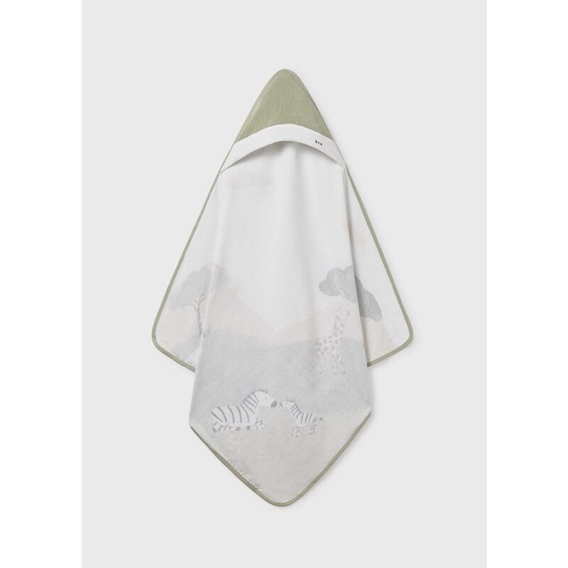 9988 TOALLA MAYORAL. ROPA PARA BEBES ,PREMAMA Y COLEGIAL - DE 0 5 AÑOS INVIERNO RECIEN NACIDO 0-1M 50CM . Color Verde. TALLAS