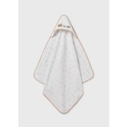 9989 TOALLA MOTIVO MAYORAL. ROPA PARA BEBES ,PREMAMA Y COLEGIAL - DE 0 5 AÑOS INVIERNO RECIEN NACIDO 0-1M 50CM . Color ARENA.