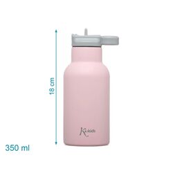 KIOKIDS BOTELLA ROSA DE ACERO INOXIDABLE 350ML KIOKIDS. PUERICULTURA Y COMPLEMENTOS PARA BEBES - COMIDA VASOS TAZAS . Color