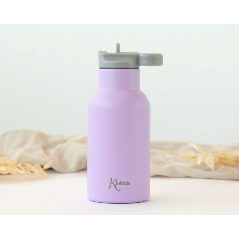 KIOKIDS BOTELLA ROSA DE ACERO INOXIDABLE 350ML KIOKIDS. PUERICULTURA Y COMPLEMENTOS PARA BEBES - COMIDA VASOS TAZAS . Color