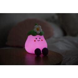 InnoGIO Luz Nocturna de Silicona GIOeggplant GIO-147. PUERICULTURA Y COMPLEMENTOS PARA BEBES - SEGURIDAD ACCESORIOS DE CASA