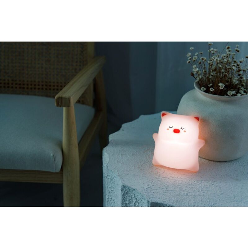 InnoGIO Luz Nocturna de Silicona GIOsleepy Piggy GIO-144. PUERICULTURA Y COMPLEMENTOS PARA BEBES - SEGURIDAD ACCESORIOS DE CASA