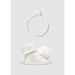 9922 SET DIADEMA Y CALCETINES MAYORAL. ROPA PARA BEBES ,PREMAMA Y COLEGIAL - DE 0 5 AÑOS INVIERNO RECIEN NACIDO 0-1M 50CM .