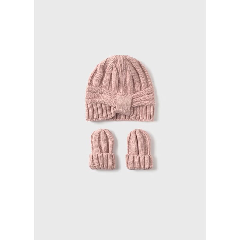9930 CONJUNTO GORRO Y MANOPLAS MAYORAL. ROPA PARA BEBES ,PREMAMA Y COLEGIAL - DE 0 5 AÑOS INVIERNO RECIEN NACIDO 0-1M 50CM .