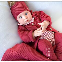 1501355 Pelele cuadros cereza todo tela pangasa. ROPA PARA BEBES ,PREMAMA Y COLEGIAL - DE 0 5 AÑOS INVIERNO NIÑA Peleles . Color