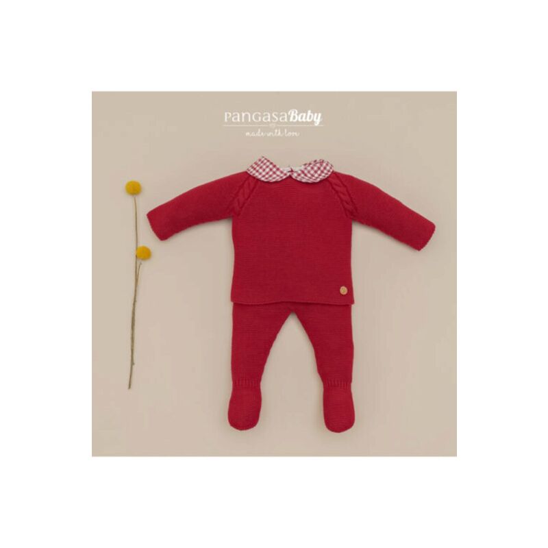 1503350 Primera puesta conjunto bebé cuadros cereza pangasa. ROPA PARA BEBES ,PREMAMA Y COLEGIAL - DE 0 5 AÑOS INVIERNO NIÑO