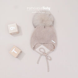 1414409  GORRO BEBÉ AVIADOR  CON POM POM SINTETICO  PANGASA. ROPA PARA BEBES ,PREMAMA Y COLEGIAL - DE 0 5 AÑOS INVIERNO GORROS