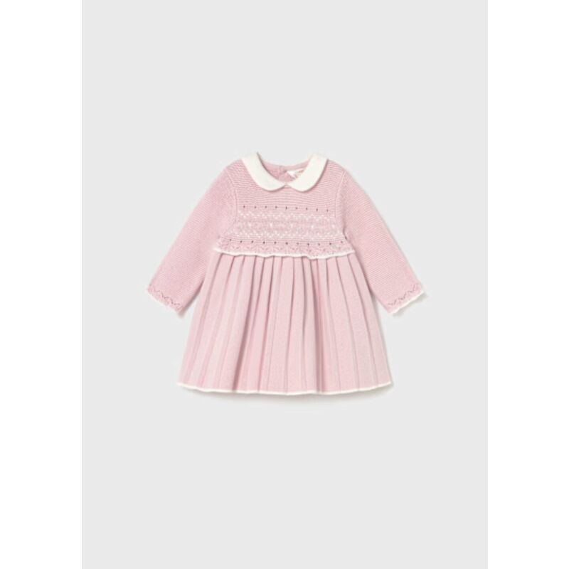 2804 VESTIDO TRICOT MAYORAL. ROPA PARA BEBES ,PREMAMA Y COLEGIAL - DE 0 5 AÑOS INVIERNO RECIEN NACIDO 0-1M 50CM . Color Rosa.