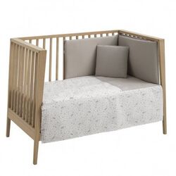 55212 Juego de dos piezas colcha cuna y protector  abeto beige de 60 x 120 Cambrass. MOBILIARIO Y DECORACION PARA BEBE - ROPA