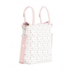 BOLSO TALEGA AURA BEIGE/FLORES 12X40X35 CM CAMBRASS. COCHECITOS-CARRICOCHES PARA BEBE SACOS Y TEXTILES BOLSOS ,TALEGAS MALETAS .