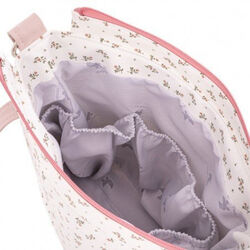 BOLSO TALEGA AURA BEIGE/FLORES 12X40X35 CM CAMBRASS. COCHECITOS-CARRICOCHES PARA BEBE SACOS Y TEXTILES BOLSOS ,TALEGAS MALETAS .