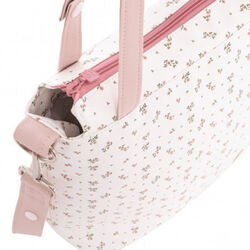 BOLSO TALEGA AURA BEIGE/FLORES 12X40X35 CM CAMBRASS. COCHECITOS-CARRICOCHES PARA BEBE SACOS Y TEXTILES BOLSOS ,TALEGAS MALETAS .