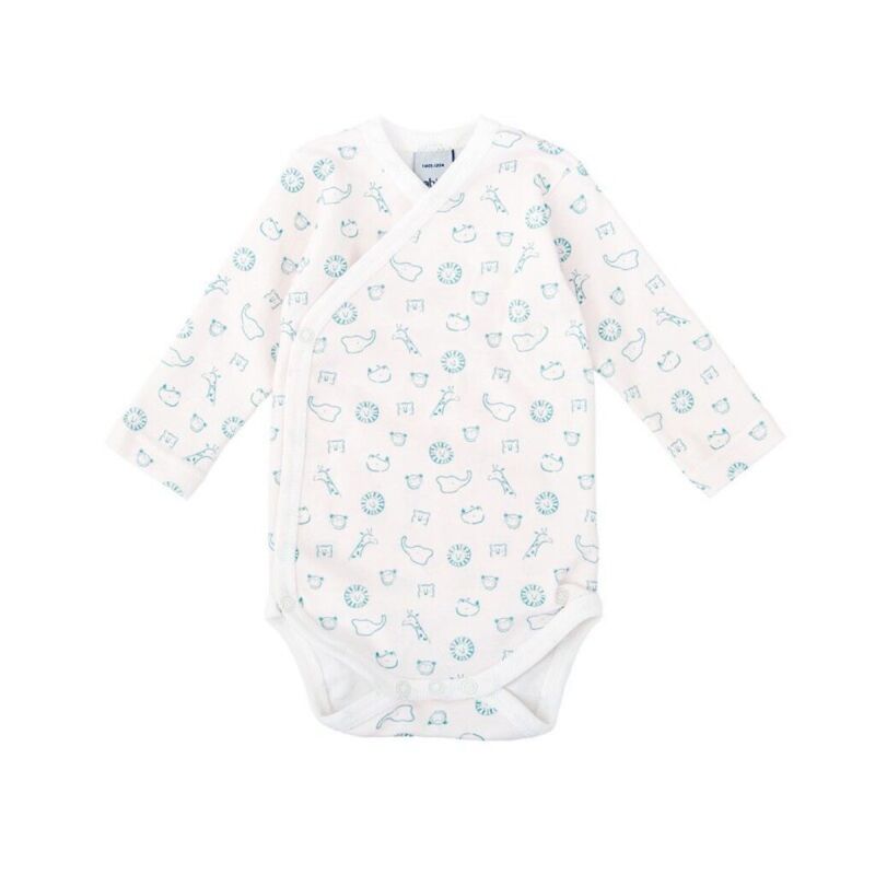 1222 BODY CRUZADO SABANA  ARENA BABIDU. ROPA PARA BEBES ,PREMAMA Y COLEGIAL - DE 0 5 AÑOS INTERIOR Bodys INVIERNO . Color Verde.
