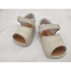 1901 SANDALIA NAPA BEIGE ONDAS GIOVI. ZAPATOS PARA BEBE - CALZADO NIÑA Sandalias . CALZADO 17. 
