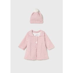 2412 ABRIGO Y GORRO TRICOT MAYORAL. ROPA PARA BEBES ,PREMAMA Y COLEGIAL - DE 0 5 AÑOS INVIERNO RECIEN NACIDO 0-1M 50CM . TALLAS
