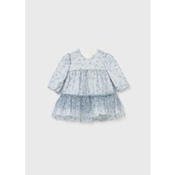2817 VESTIDO TUL MAYORAL. ROPA PARA BEBES ,PREMAMA Y COLEGIAL - DE 0 5 AÑOS INVIERNO RECIEN NACIDO 0-1M 50CM . Color Azul.