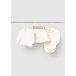 2830 CONJUNTO CHAQUETA FALDA 3 PIEZAS MAYORAL. ROPA PARA BEBES ,PREMAMA Y COLEGIAL - DE 0 5 AÑOS INVIERNO RECIEN NACIDO 0-1M