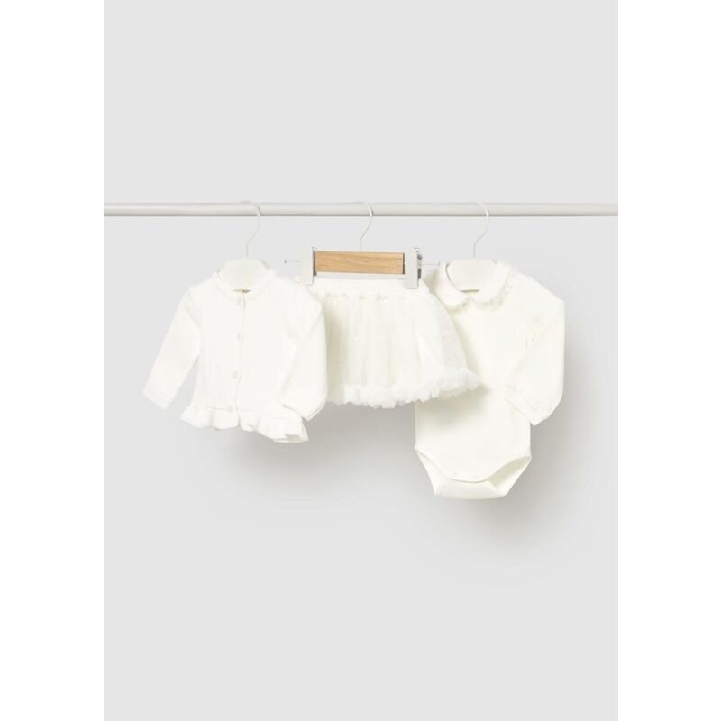 2830 CONJUNTO CHAQUETA FALDA 3 PIEZAS MAYORAL. ROPA PARA BEBES ,PREMAMA Y COLEGIAL - DE 0 5 AÑOS INVIERNO RECIEN NACIDO 0-1M