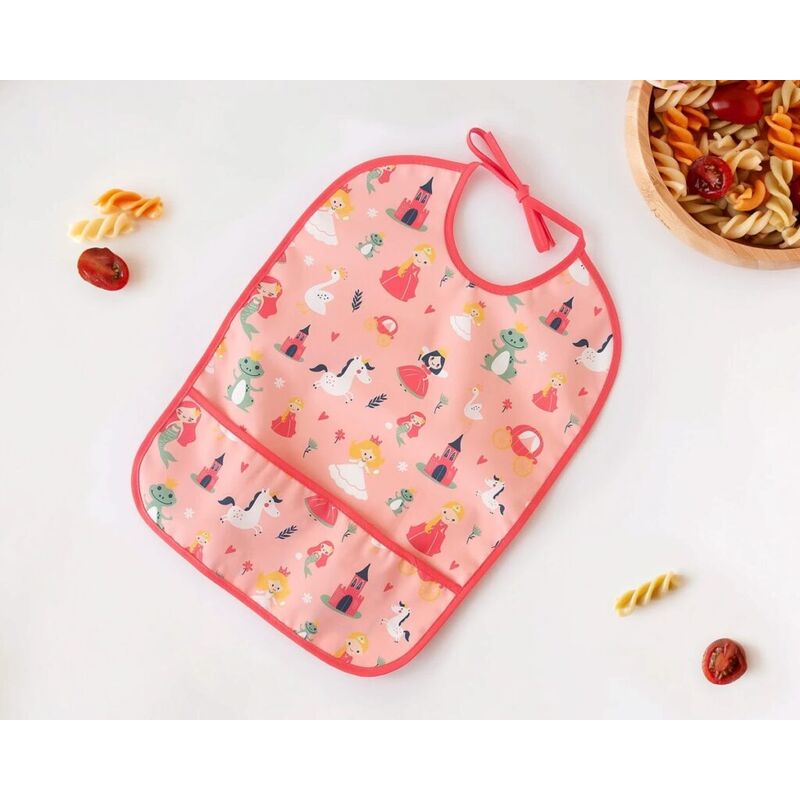 5655 BABERO IMPERMEABLE ROSA KIOKIDS. PUERICULTURA Y COMPLEMENTOS PARA BEBES - COMIDA BABEROS . Color Rosa. 