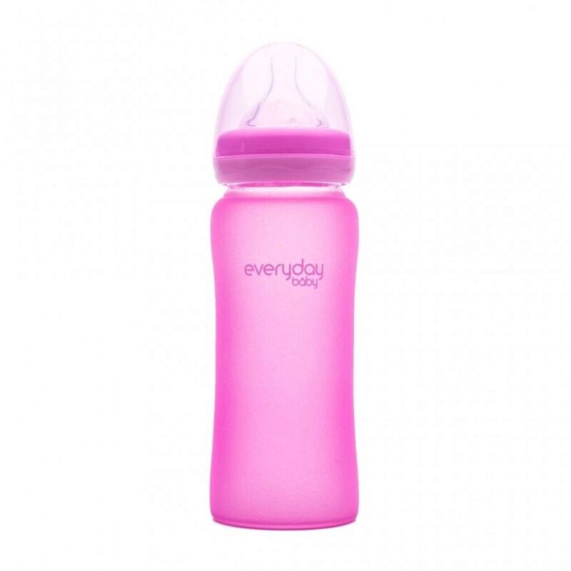 BIBERON DE CRISTAL MILKHERO 300 ml EVERYDAY Capacidad 300 ml.. PUERICULTURA Y COMPLEMENTOS PARA BEBES - PORTEO LACTANCIA