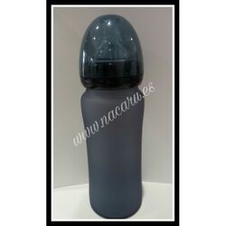 BIBERON DE CRISTAL MILKHERO 240 ml EVERYDAY. PUERICULTURA Y COMPLEMENTOS PARA BEBES - PORTEO LACTANCIA BIBERONES ACCESORIOS .