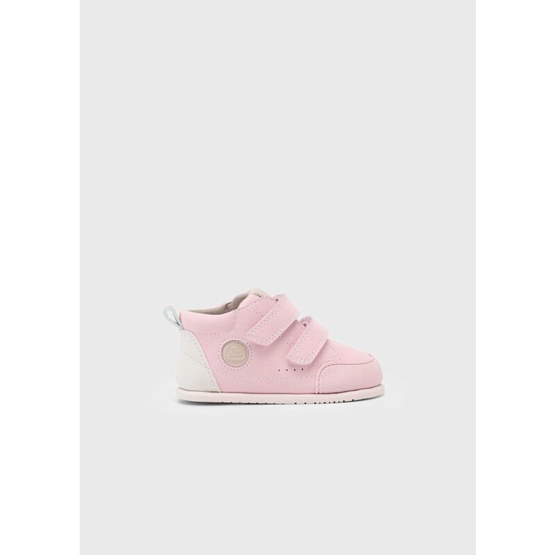 42591 Botín respetuoso velcros Rosa BAREFOOT  mayoral. ZAPATOS PARA BEBE - CALZADO NIÑO NIÑA BAREFOOT . CALZADO 19.  42591 Botín respetuoso velcros Rosa BAREFOOT  mayoral. ZAPATOS PARA BEBE - CALZADO NIÑO NIÑA BAREFOOT . CALZADO 19.
