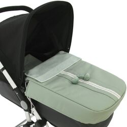 Saco coche con colcha 511017T. COCHECITOS-CARRICOCHES PARA BEBE SACOS Y TEXTILES DE CAPAZO ACCESORIOS . Color Verde.