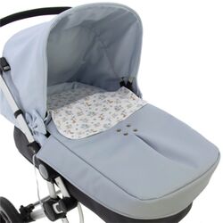 Saco coche con colcha 51106T Rosy Fuentes. COCHECITOS-CARRICOCHES PARA BEBE SACOS Y TEXTILES DE CAPAZO ACCESORIOS . Color Azul.