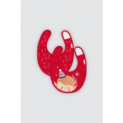 25616 Babero bebé pack de dos navidad  Isabel Mora. PUERICULTURA Y COMPLEMENTOS PARA BEBES - COMIDA BABEROS . Color Rojo. 