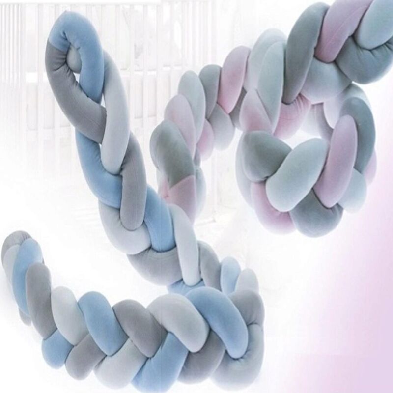 10782 TRENZA 200CM GAMBERRITOS. MOBILIARIO Y DECORACION PARA BEBE - ROPA CUNA MINICUNA EDREDONES PROTECTORES . Color Azul. 