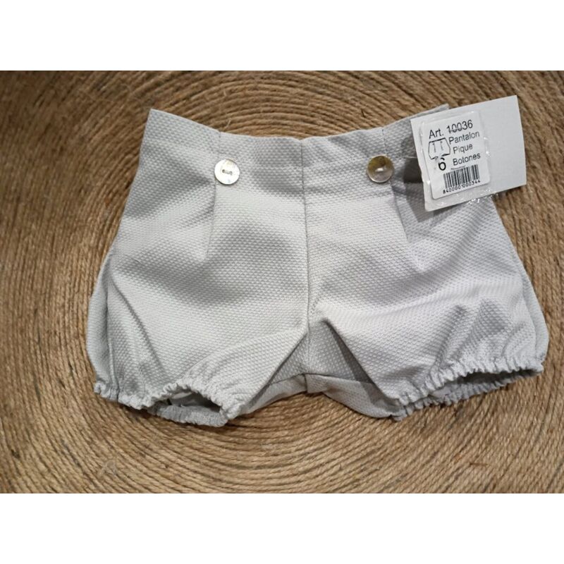 RANITA  10036 PIQUE GRIS MOMO. ROPA PARA BEBES ,PREMAMA Y COLEGIAL - DE 0 5 AÑOS INFANTIL VERANO NIÑO Accesorios Ranita . TALLAS