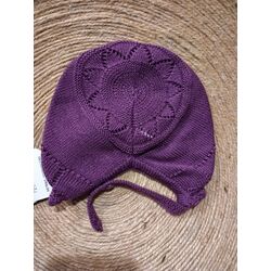 231 CAPOTA BERENJENA GRANLEI. ROPA PARA BEBES ,PREMAMA Y COLEGIAL - DE 0 5 AÑOS INVIERNO GORROS BUFANDAS GUANTES COMPLEMENTOS .