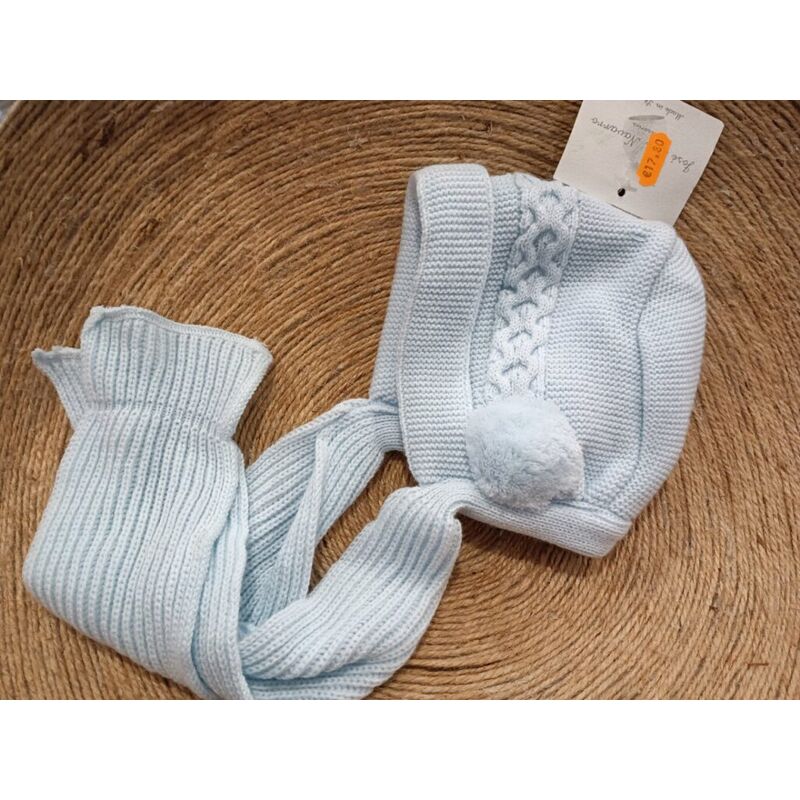 CAPOTA 515 CELESTE  JOSE LUIS NAVARRO. ROPA PARA BEBES ,PREMAMA Y COLEGIAL - DE 0 5 AÑOS INVIERNO GORROS BUFANDAS GUANTES