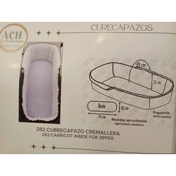 Cubre Capazo adaptable piqué nápoles blanco 2820008 Chari. COCHECITOS-CARRICOCHES PARA BEBE SACOS Y TEXTILES DE CAPAZO