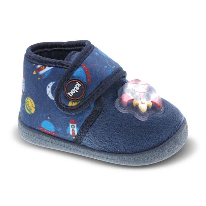 Zapatilla de casa con belcro cohete espacial Beppi 2216630. ZAPATOS PARA BEBE - CALZADO NIÑA Zapatillas NIÑO . CALZADO 19. Color