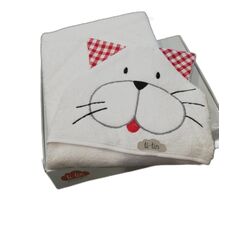 20121 CAPA DE BAÑO GATO ROJO GARVEL. PUERICULTURA Y COMPLEMENTOS PARA BEBES - BAÑO TOALLAS CAPAS DE . Color Rojo. 