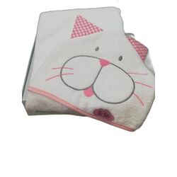 20121 CAPA DE BAÑO GATO ROSA GARVEL. PUERICULTURA Y COMPLEMENTOS PARA BEBES - BAÑO TOALLAS CAPAS DE . Color Rosa. 