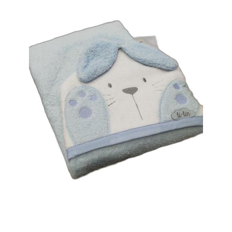 541 CAPA BAÑO CONEJO AZUL GARVEL. PUERICULTURA Y COMPLEMENTOS PARA BEBES - BAÑO TOALLAS CAPAS DE . Color Azul. 