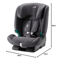 Evolvafix Br midnight grey Romer. SILLAS DE AUTO PARA BEBE - 40 125 cm Nacimiento 7 años . Color Midnight Grey. 