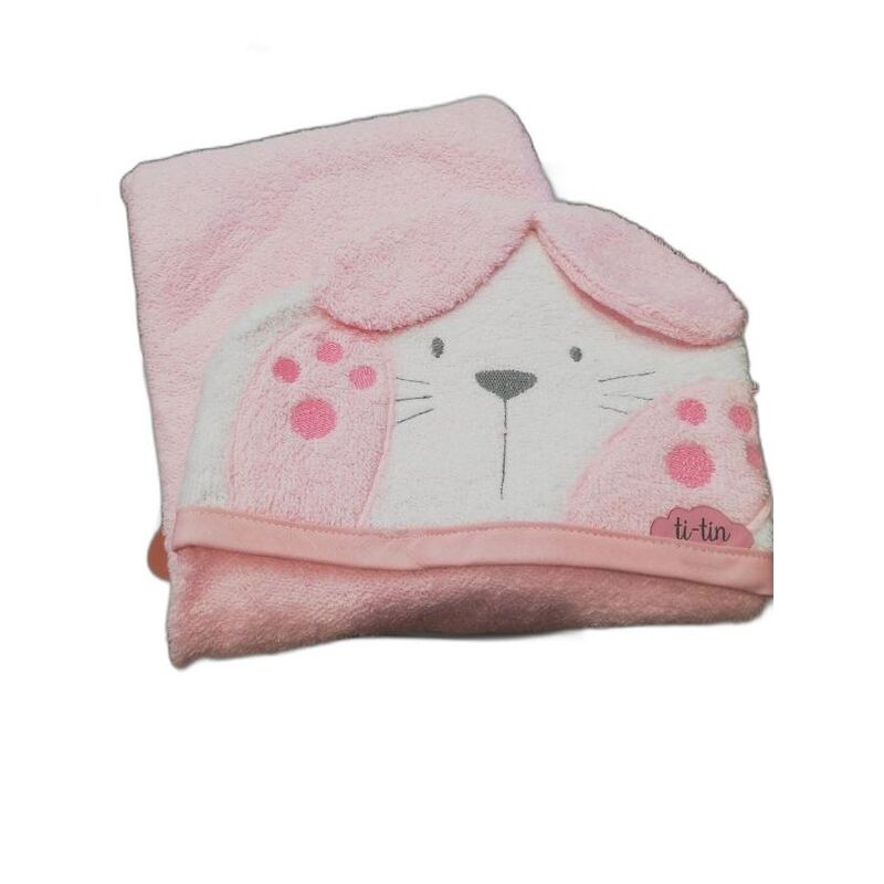 541 CAPA BAÑO CONEJO ROSA GARVEL. PUERICULTURA Y COMPLEMENTOS PARA BEBES - BAÑO TOALLAS CAPAS DE . Color Rosa. 