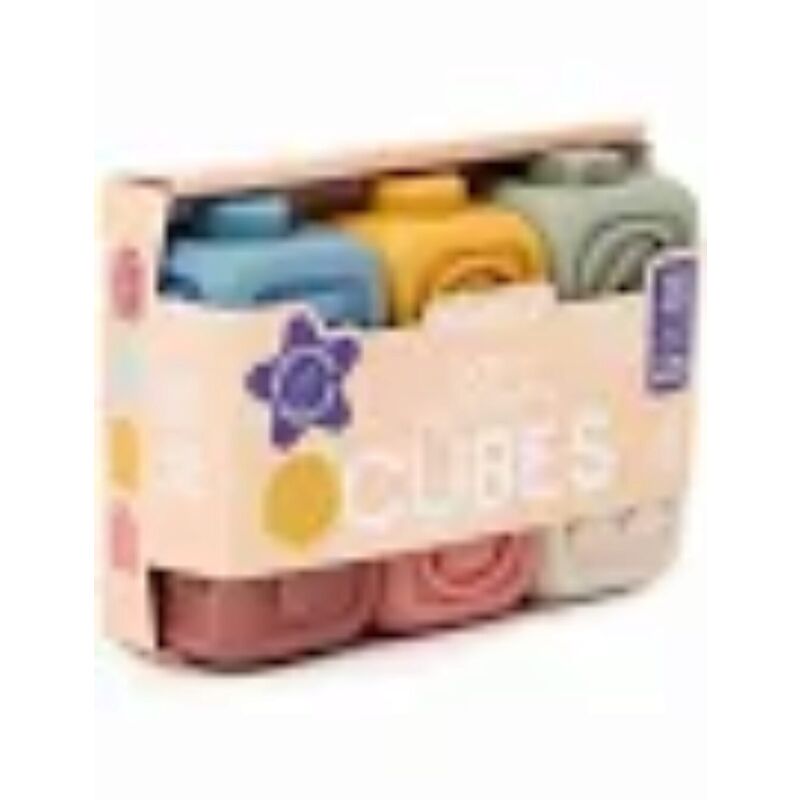 97316 Cubos apilables de goma Miniland. JUGUETES PARA BEBE - APILABLES Y ENCAJABLES . Color 0. 