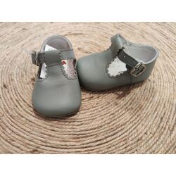 PEUCA A1621 PEPITO GRIS NAPA  PANYNO. ZAPATOS PARA BEBE - CALZADO Peuca de Niño . CALZADO 15. 