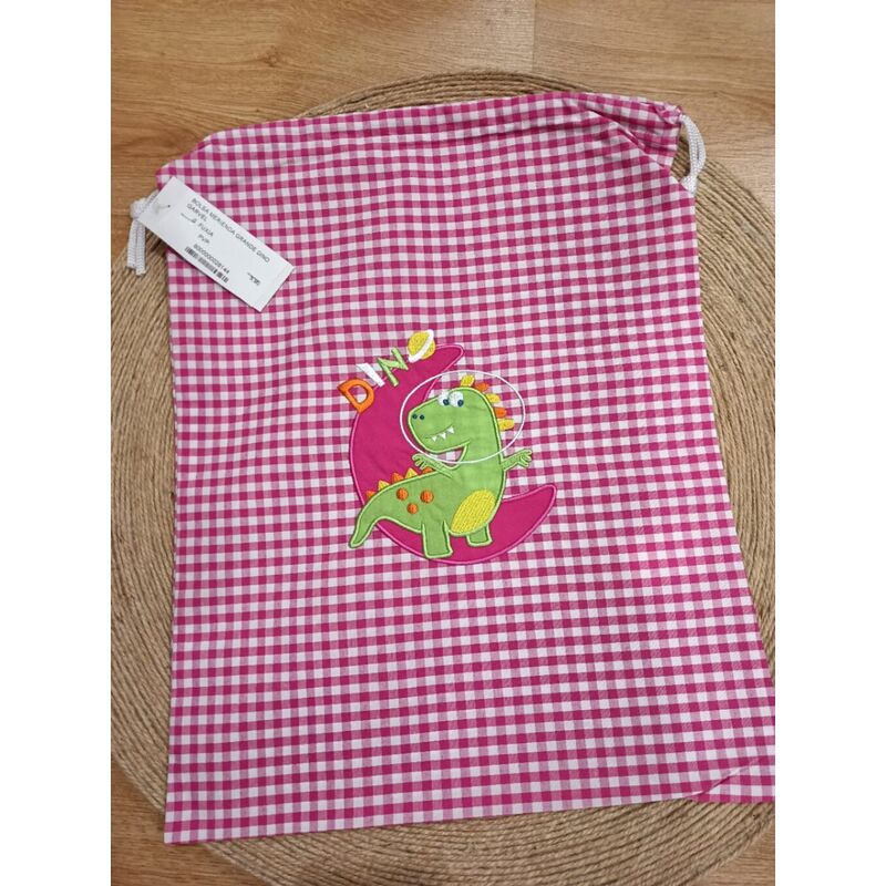 BOLSA MERIENDA GRANDE DINO GARVEL. ROPA PARA BEBES ,PREMAMA Y COLEGIAL - COLEGIO ,MANDILONES, MOCHILAS INFANTILES . Color